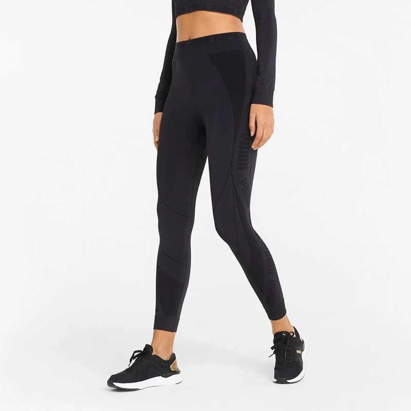 Puma Women's Evoknit High-Waist 7/8 Leggings Black 2 Puma Women's Evoknit High-Waist 7/8 Leggings Black - Image 2