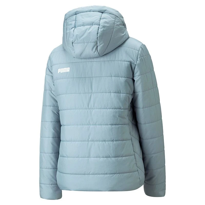 Puma Women's Essentials Padded Jacket Blue Wash 2 Puma Women's Essentials Padded Jacket Blue Wash - Image 2