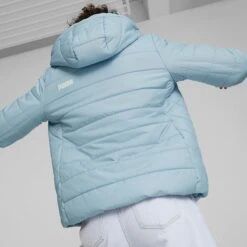 Puma Women's Essentials Padded Jacket Blue Wash 10 Puma Women's Essentials Padded Jacket Blue Wash -Araeom Shop 848940 79 mod01