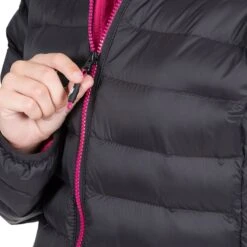 Trespass Women's Abigail Jacket Black / Cassis -Araeom Shop abigail faclcatr0001 blk m07