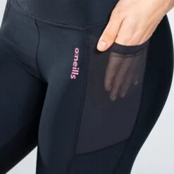 Women's Savannah 7/8 Leggings Black / Pink -Araeom Shop am3a0064 4