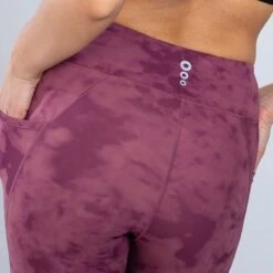 Women's Kora 7/8 Leggings Purple / Silver 18 Women's Kora 7/8 Leggings Purple / Silver -Araeom Shop am3a0142