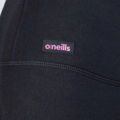 Women's Natalie Full Length Leggings Black / Pink -Araeom Shop am3a0703