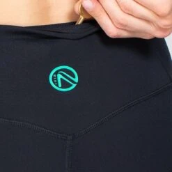 Women's Anya 7/8 Length Leggings Black / Green 9 Women's Anya 7/8 Length Leggings Black / Green -Araeom Shop am3a0730