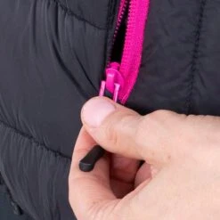 Women's Fiona Hooded Padded Jacket Black / Pink -Araeom Shop am3a0784