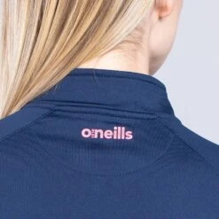 Women's Dolmen Brushed Half Zip Top Marine / Pink / Purple -Araeom Shop am3a0799