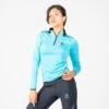 Women's Pluto Half Zip Midlayer Top Blue / Dark Grey