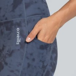 Women's Kora 7/8 Leggings Marine / Silver -Araeom Shop am3a9947