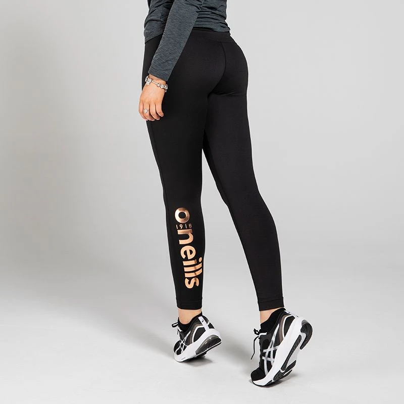 Women's Brodie Leggings Black / Gold 1 Women's Brodie Leggings Black / Gold