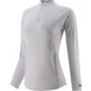 Women's Carrie Half Zip Top Grey / Black / Pink