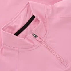 Women's Carrie Half Zip Top Pink / Black / White 8 Women's Carrie Half Zip Top Pink / Black / White -Araeom Shop cari 273 0 gen pkbkwh wmn p3