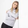 Women's Carrie Half Zip Midlayer Top Silver / Black