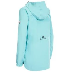 Trespass Women's Flourish Waterproof Hooded Jacket Aquamarine -Araeom Shop fajkratr0037aqm 2