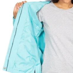 Trespass Women's Flourish Waterproof Hooded Jacket Aquamarine -Araeom Shop fajkratr0037aqm 6