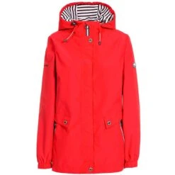 Trespass Women's Flourish Waterproof Hooded Jacket Hibiscus 12 Trespass Women's Flourish Waterproof Hooded Jacket Hibiscus -Araeom Shop fajkratr0037hib 1