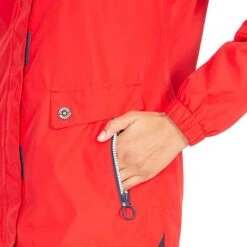 Trespass Women's Flourish Waterproof Hooded Jacket Hibiscus 10 Trespass Women's Flourish Waterproof Hooded Jacket Hibiscus -Araeom Shop fajkratr0037hib 6