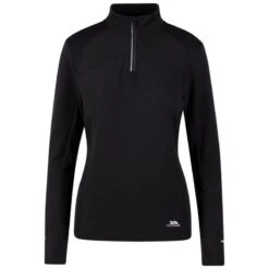 Trespass Women's Terek Half Zip Tec Top Black