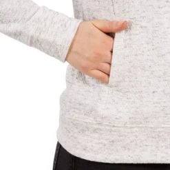 Trespass Women's Winnie Full Zip Hoodie Ghost Marl -Araeom Shop fatoswtr0009ghm 5