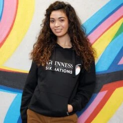 Guinness Six Nations Hoodie Black -Araeom Shop g5168 model web