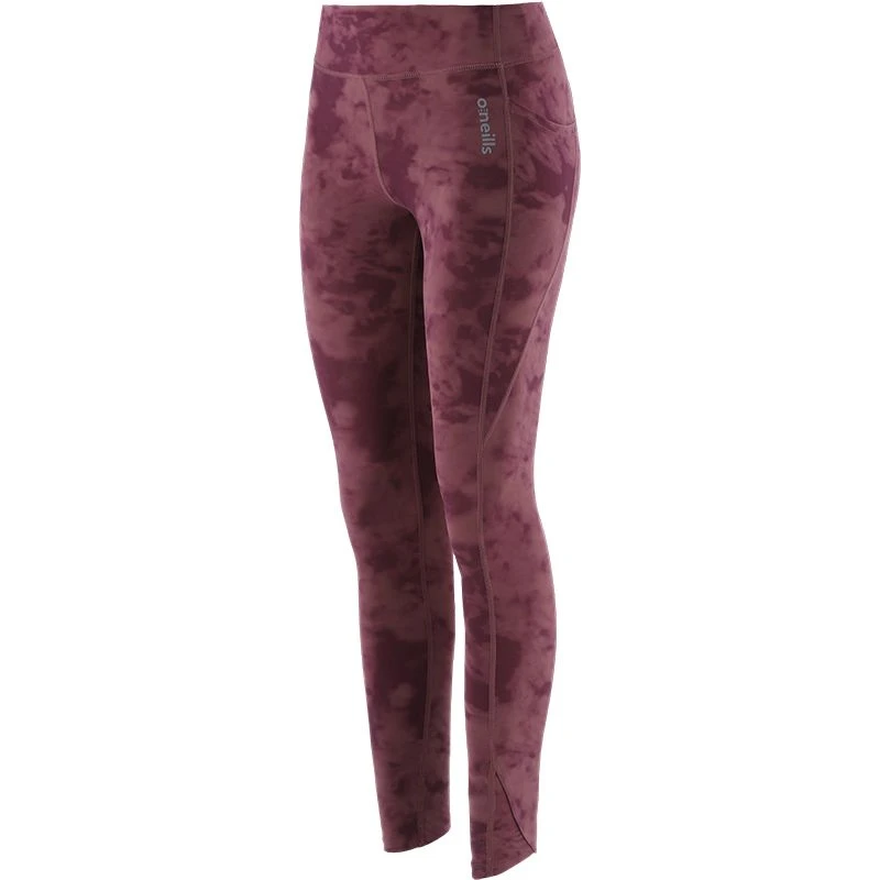 Women's Kora 7/8 Leggings Purple / Silver 4 Women's Kora 7/8 Leggings Purple / Silver - Image 4