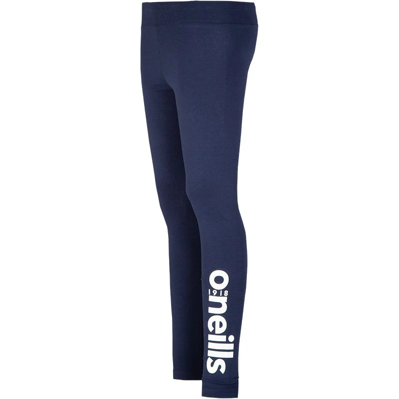 Women's Kourtney Full Length Leggings Marine / White 4 Women's Kourtney Full Length Leggings Marine / White - Image 4