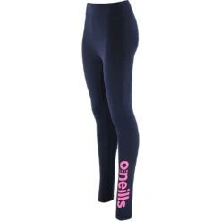 Women's Kourtney Full Length Leggings Marine / Pink -Araeom Shop kourtney40 tights marine shpink 1