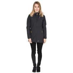 Trespass Women's Kristen Hooded Softshell Jacket Black