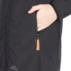 Trespass Women's Kristen Hooded Softshell Jacket Black -Araeom Shop kristen fajkssn20003 blk m04