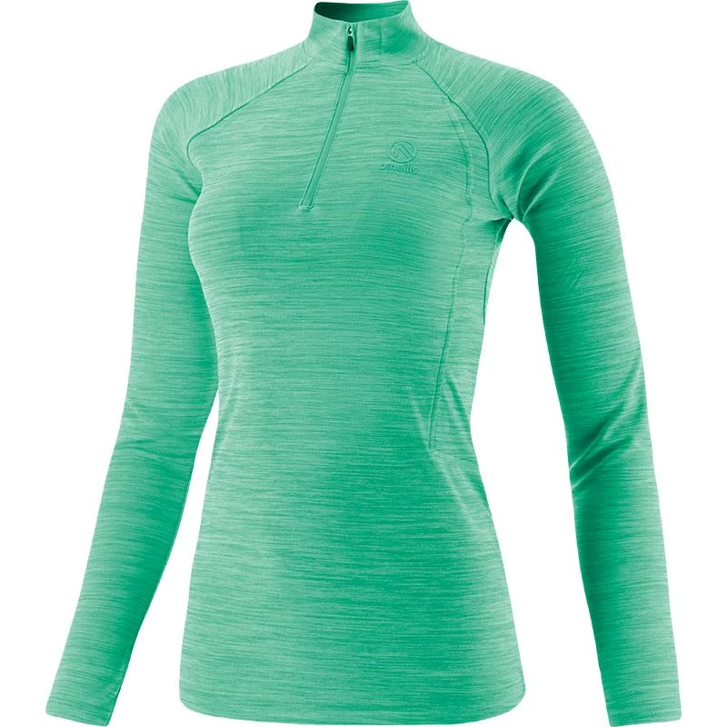 Women's Madison Half Zip Midlayer Top Mint Green 1 Women's Madison Half Zip Midlayer Top Mint Green