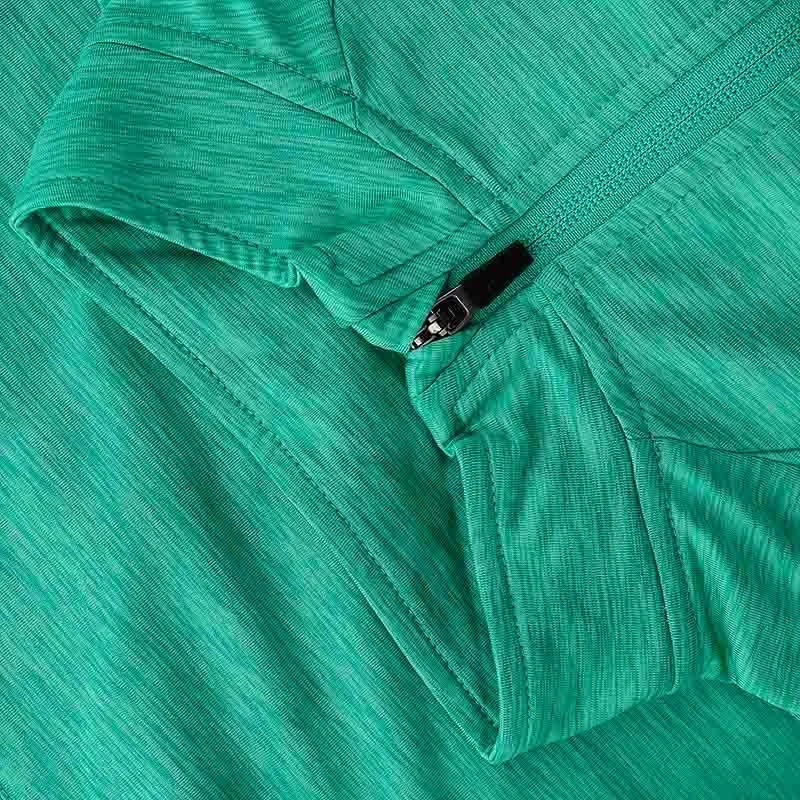 Women's Madison Brushed Half Zip Top Green 4 Women's Madison Brushed Half Zip Top Green - Image 4