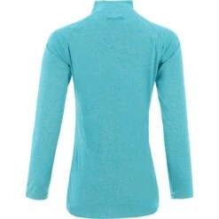 Women's Madison Half Zip Midlayer Top Blue -Araeom Shop madison 064 hz ml marl tl peacock blue 2