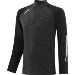 Women's Oslo Brushed Half Zip Top Black / White