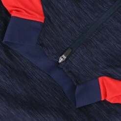 Women's Oslo Brushed Half Zip Top Marine / Red / White -Araeom Shop oslo 184 2 gen merdwh adlt p4 1