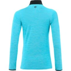 Women's Pluto Half Zip Midlayer Top Blue / Dark Grey -Araeom Shop plut 064 3 gen bedgxx wmns p2 3