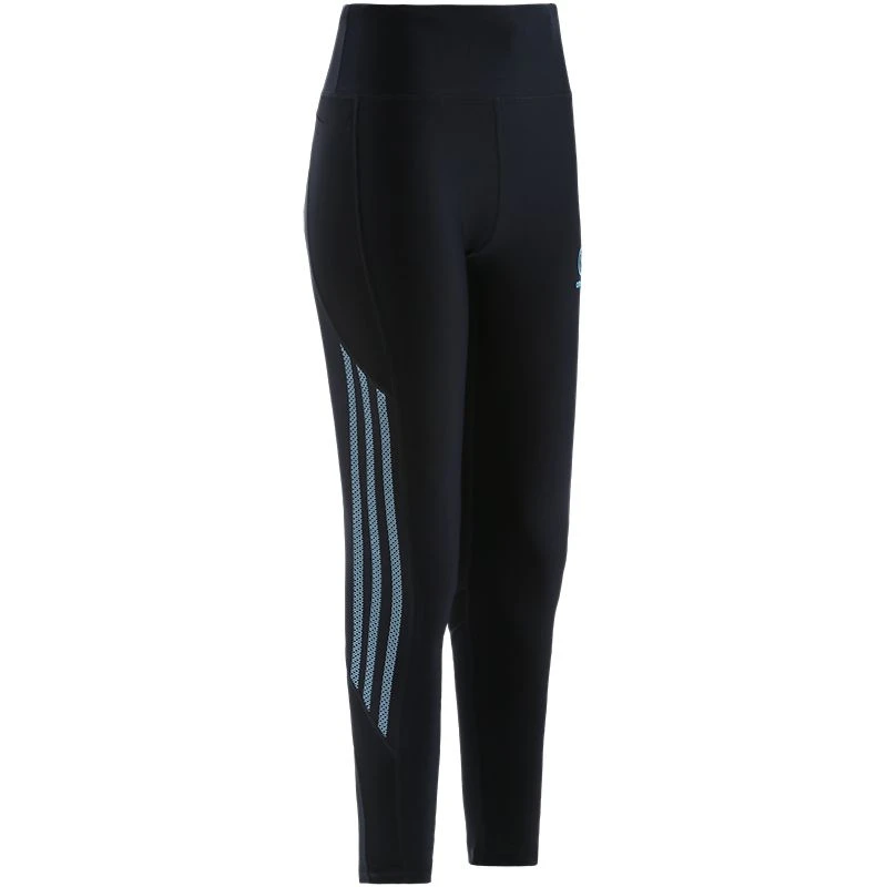 Women's Pluto 7/8 Leggings Dark Grey / Blue 2 Women's Pluto 7/8 Leggings Dark Grey / Blue - Image 2