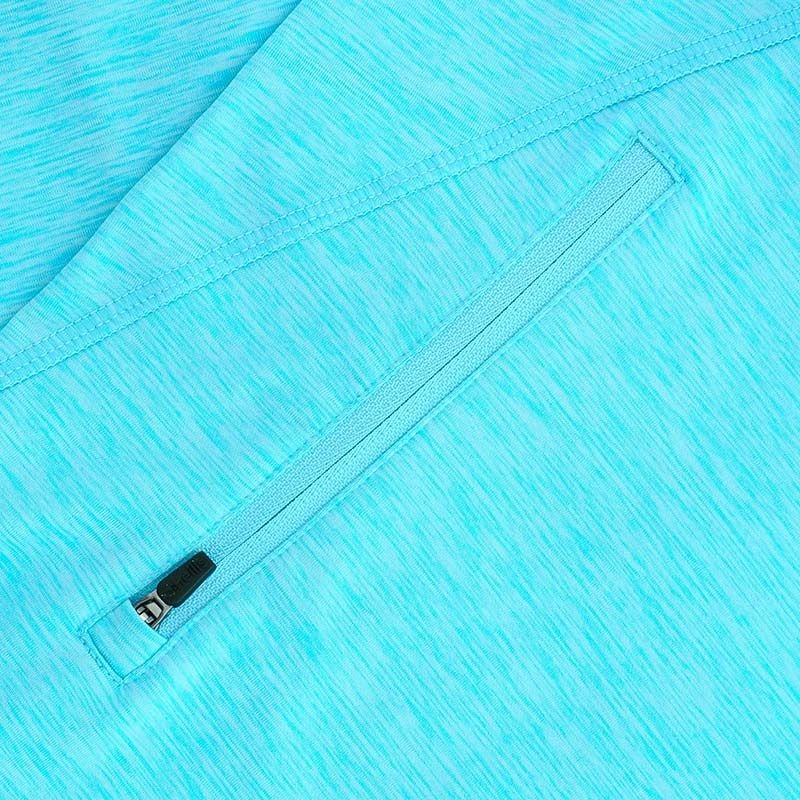 Women's Pluto Brushed Half Zip Top Blue / Dark Grey 8 Women's Pluto Brushed Half Zip Top Blue / Dark Grey - Image 8