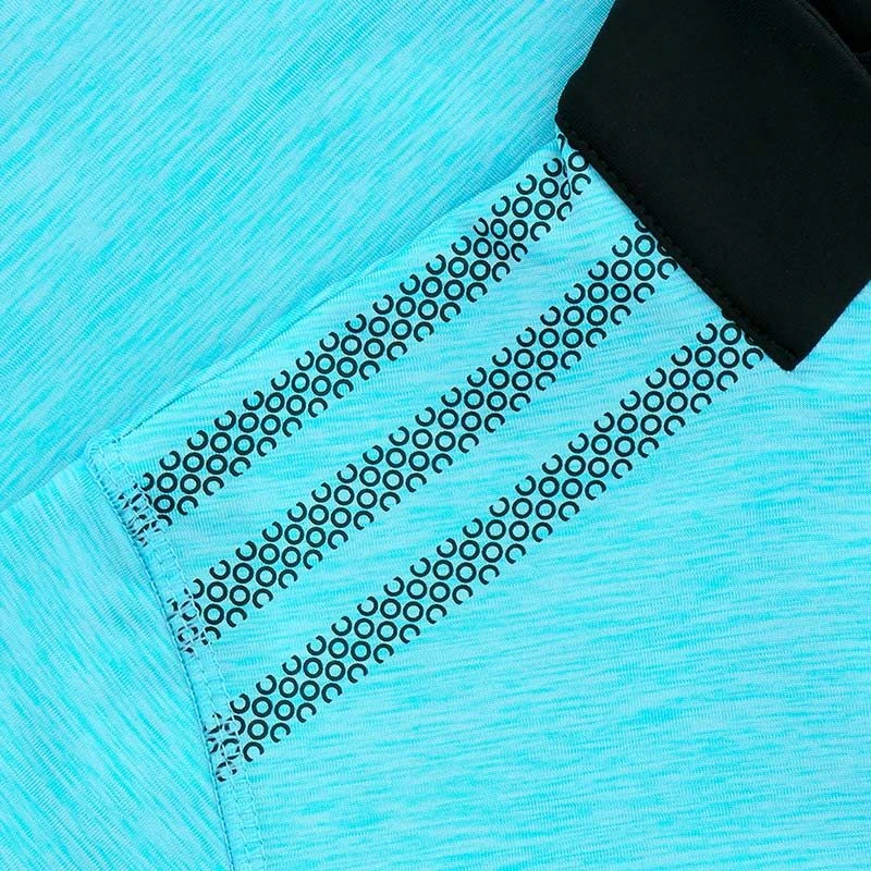 Women's Pluto Brushed Half Zip Top Blue / Dark Grey 6 Women's Pluto Brushed Half Zip Top Blue / Dark Grey - Image 6