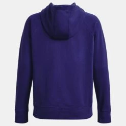 Under Armour Women's UA Rival Fleece HB Hoodie Sonar Blue / White -Araeom Shop ps1356317 468 hb