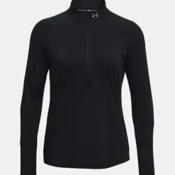 Under Armour Women's UA Qualifier Run 2.0 Half Zip Black / Black / Reflective -Araeom Shop ps1365632 001 hf