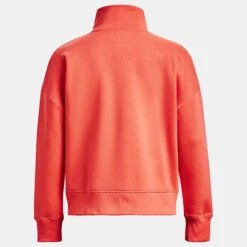 Under Armour Women's UA Rival Fleece Half Zip After Burn / White -Araeom Shop ps1373030 877 hb