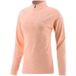 Women’s Renee Half Zip Fleece Orange -Araeom Shop rene 028 0 gen orxxxx wmns p1