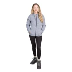 Trespass Women's Reserve Fleece Hoodie Denim Blue