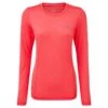 Ronhill Women's Tech Long Sleeve T-Shirt Hot Pink Marl / Pewter