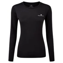 Ronhill Women's Core Long Sleeve T-Shirt Black / Bright White