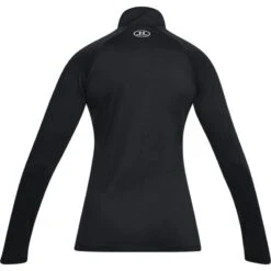Under Armour Women's UA Tech™ Half Zip Top Black / Black / Metallic Silver -Araeom Shop s7.ps1320126 001 hb 1