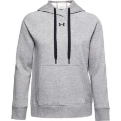 Under Armour Women's UA Rival Fleece HB Hoodie Steel Medium Heather / Black 10 Under Armour Women's UA Rival Fleece HB Hoodie Steel Medium Heather / Black -Araeom Shop s7.ps1356317 035 hf