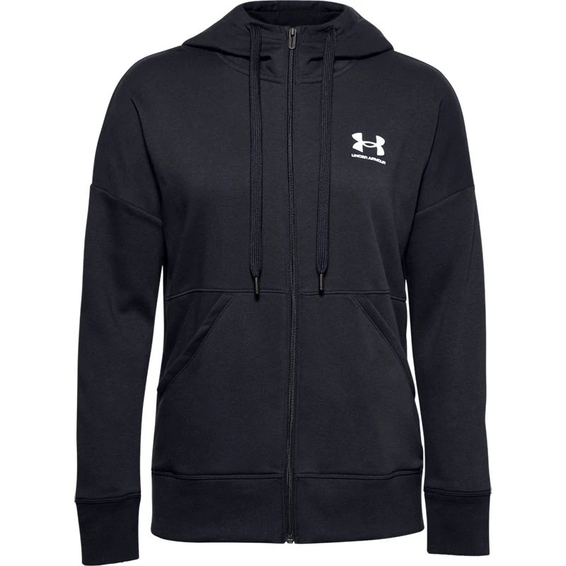 Under Armour Women's Rival Fleece Full Zip Hoodie Black 5 Under Armour Women's Rival Fleece Full Zip Hoodie Black - Image 5