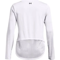 Under Armour Women's UA Tech™ Vent Long Sleeve T-Shirt White / Black -Araeom Shop s7.ps1366130 100 hb