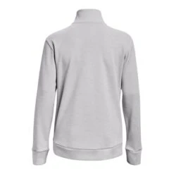 Under Armour Women's Quarter Zip Top Halo Gray Light Heather / Black -Araeom Shop s7.ps1373058 014 hb