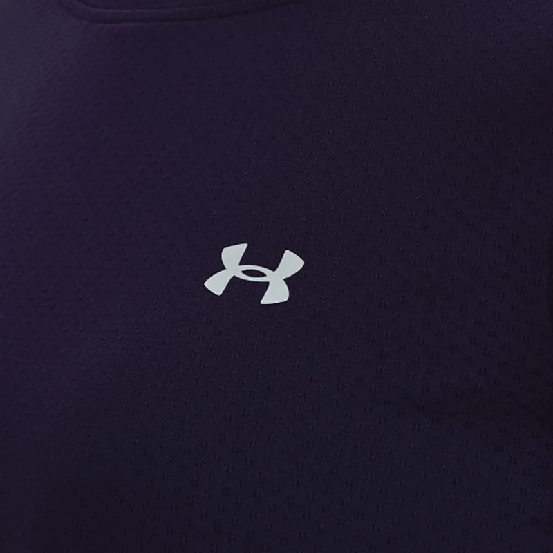 Under Armour Women's HeatGear® Armour Long Sleeve Top Purple Switch / Metallic Silver 4 Under Armour Women's HeatGear® Armour Long Sleeve Top Purple Switch / Metallic Silver - Image 4